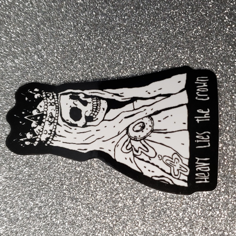 ART Gothic WATERPOOF Sticker Skeleton king